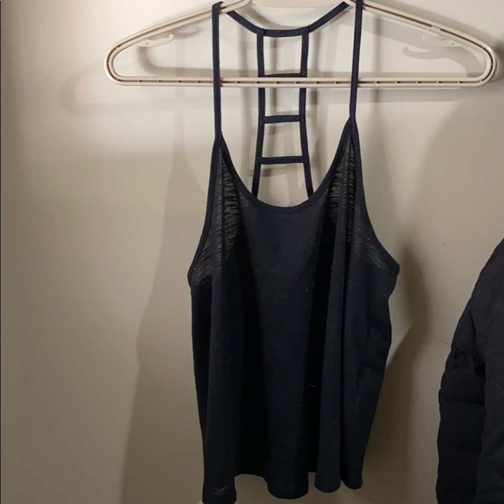 Black top with open back
